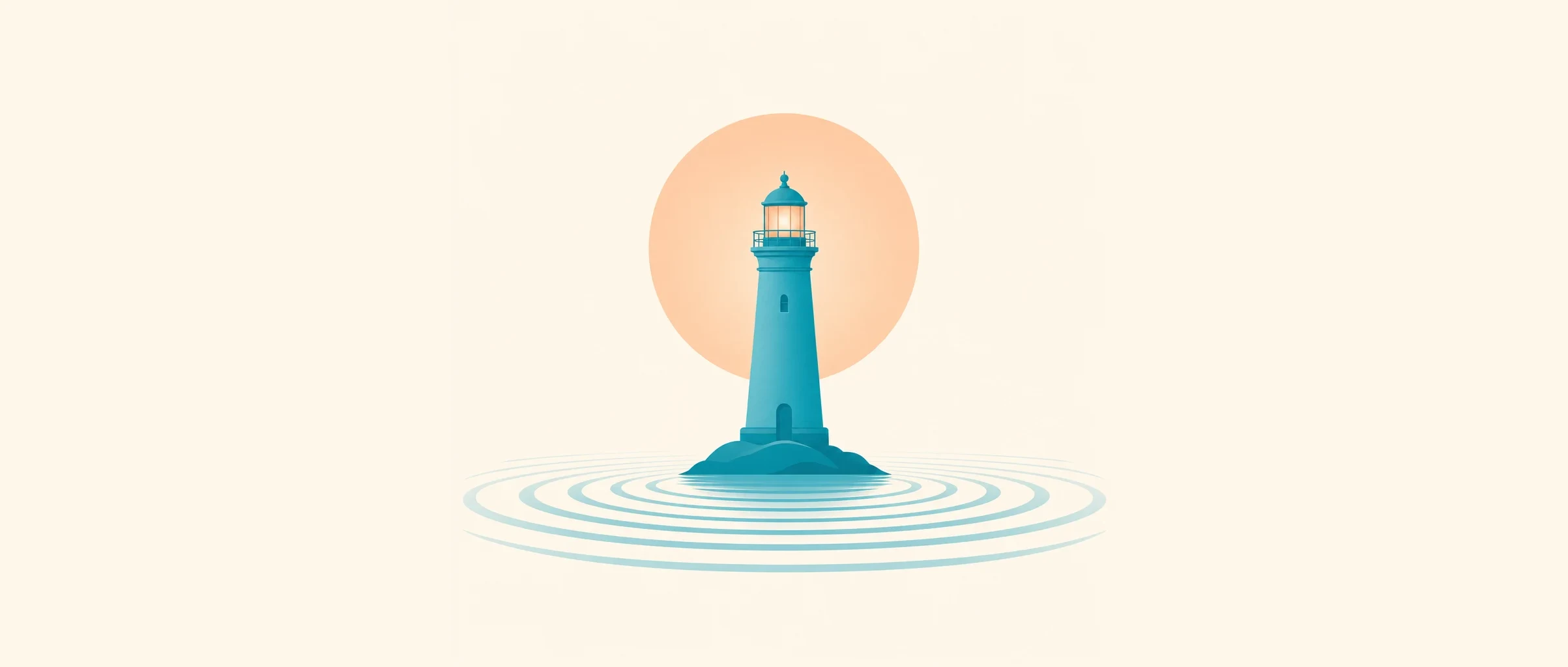 Illustration: Leuchtturm – wir bleiben dabei